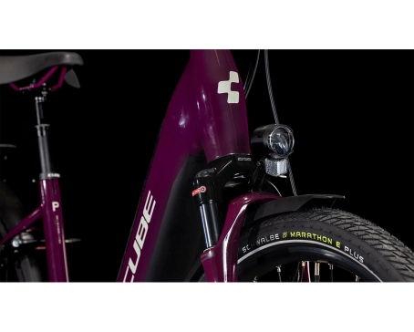 Vélo électrique urbain Unisexe SUPREME HYBRID DELUXE PRO 625 Bordeaux