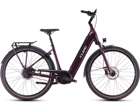 Vélo électrique urbain Unisexe SUPREME HYBRID DELUXE PRO 625 Bordeaux