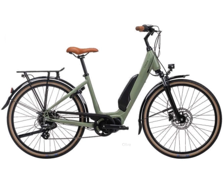 Vélo électrique urbain Unisexe E-CITY STEPS 28 504 Wh Vert Olive