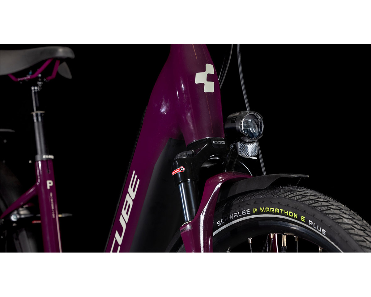 Vélo électrique urbain Unisexe SUPREME HYBRID DELUXE PRO 625 Bordeaux